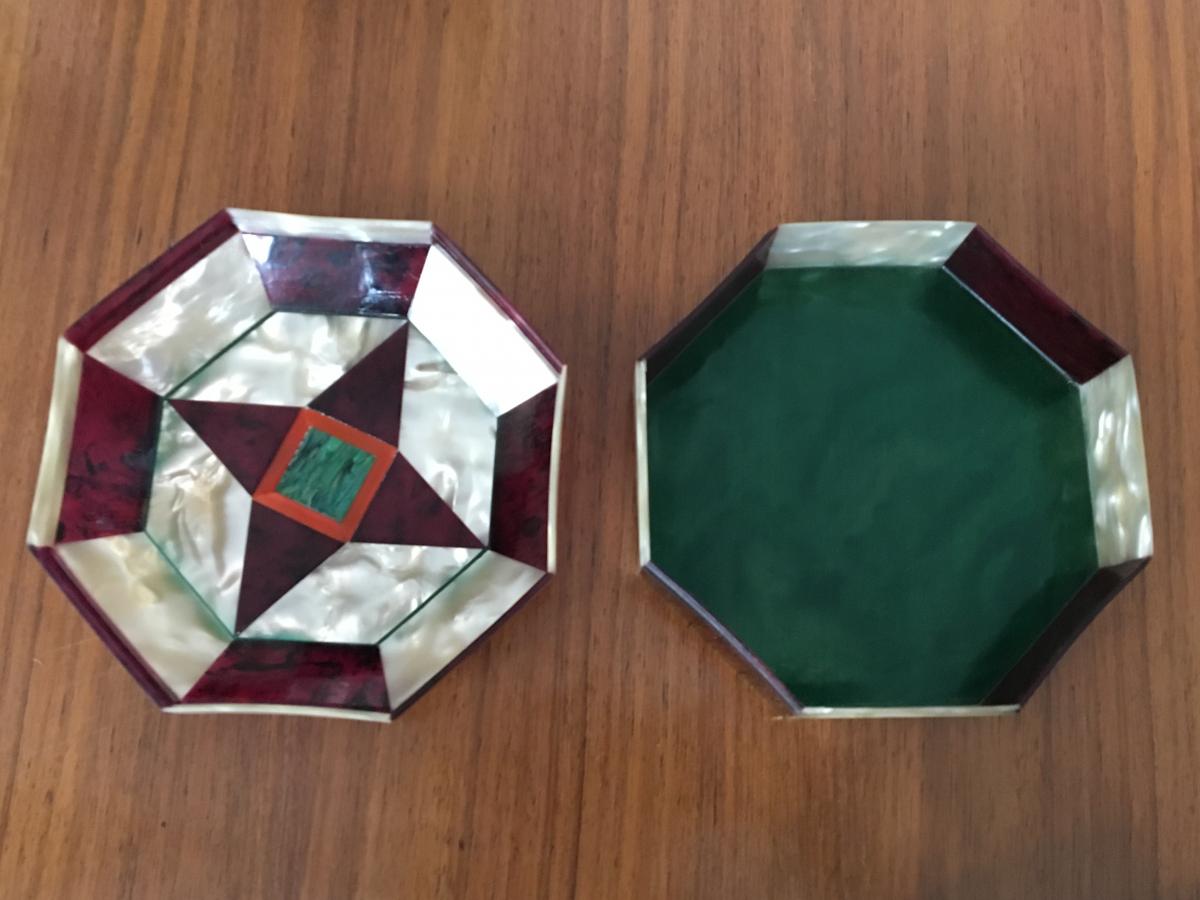 Boîte En Nacre Et Bakelite-photo-1