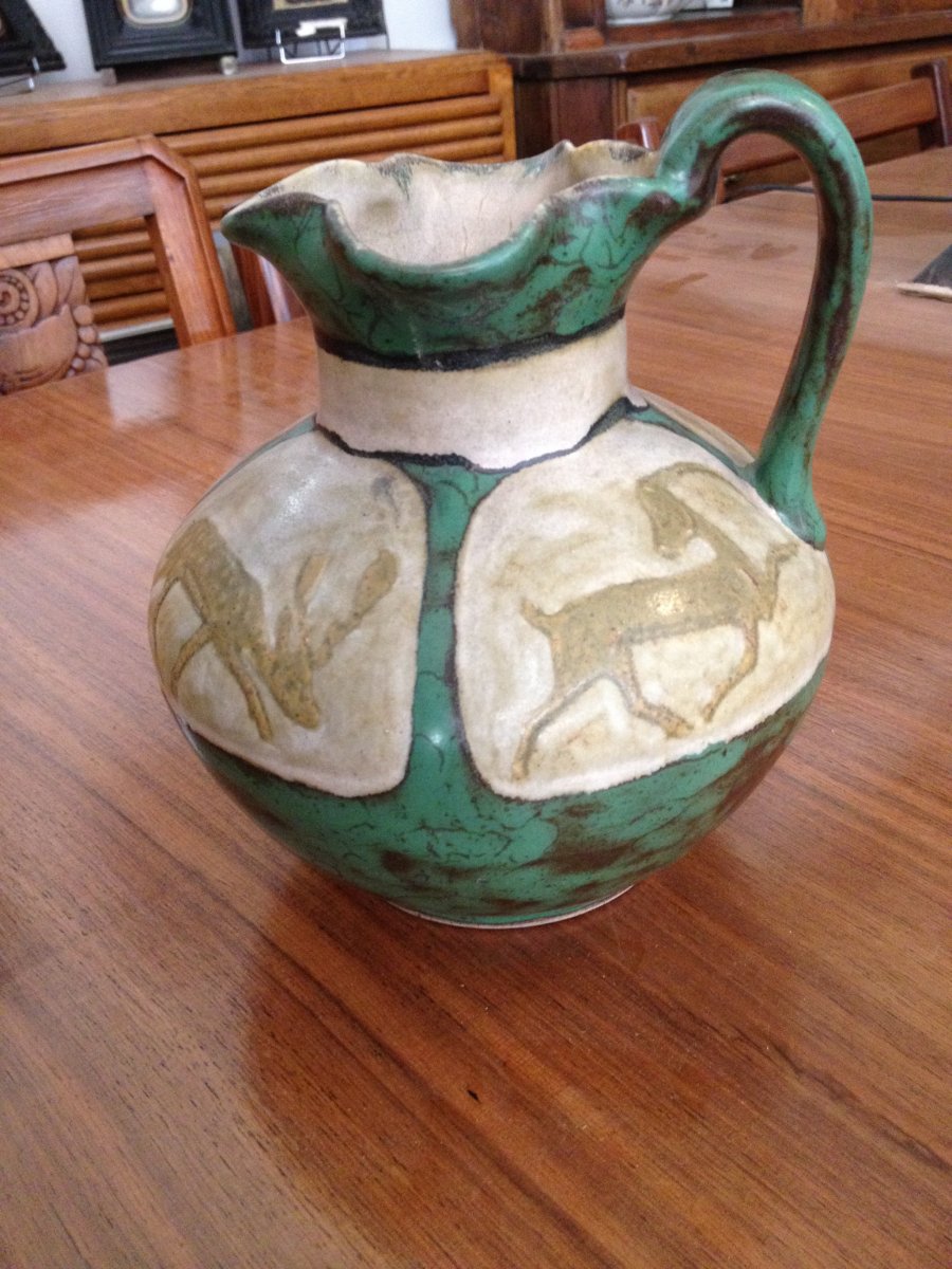 Pitcher Louis Lourioux Art Deco Period