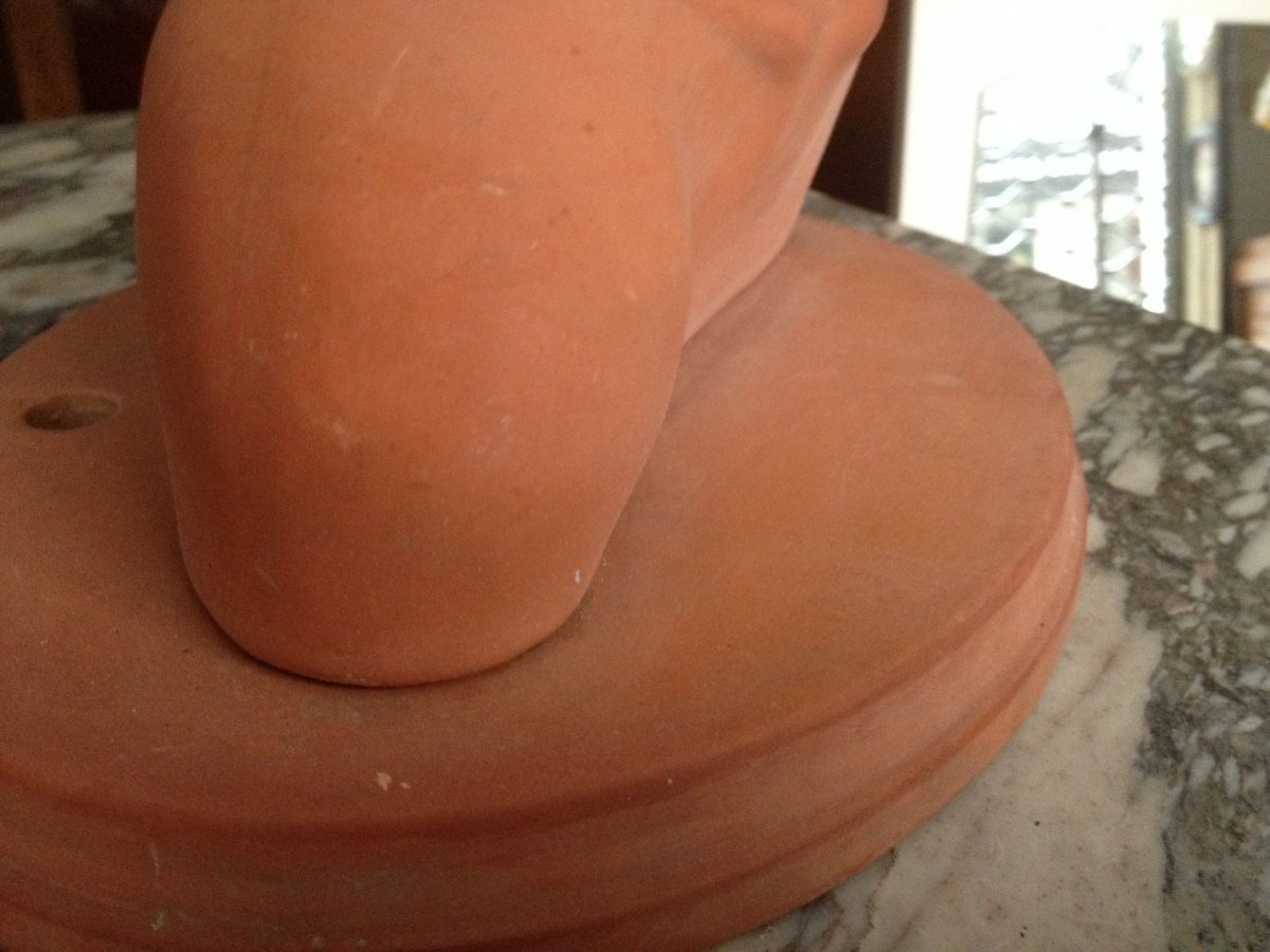 Buste En Terre Cuite-photo-2