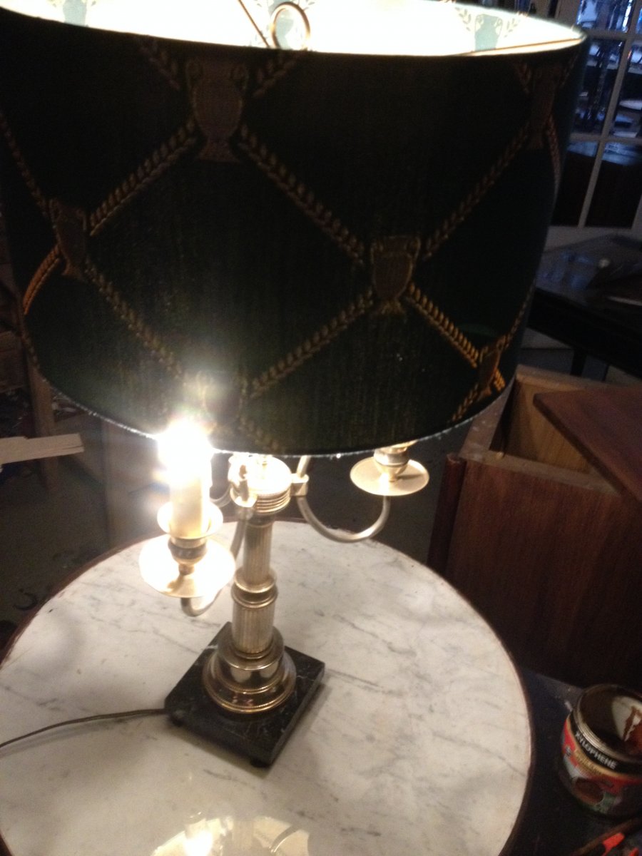 Lampe Bouillotte En Bronze-photo-4