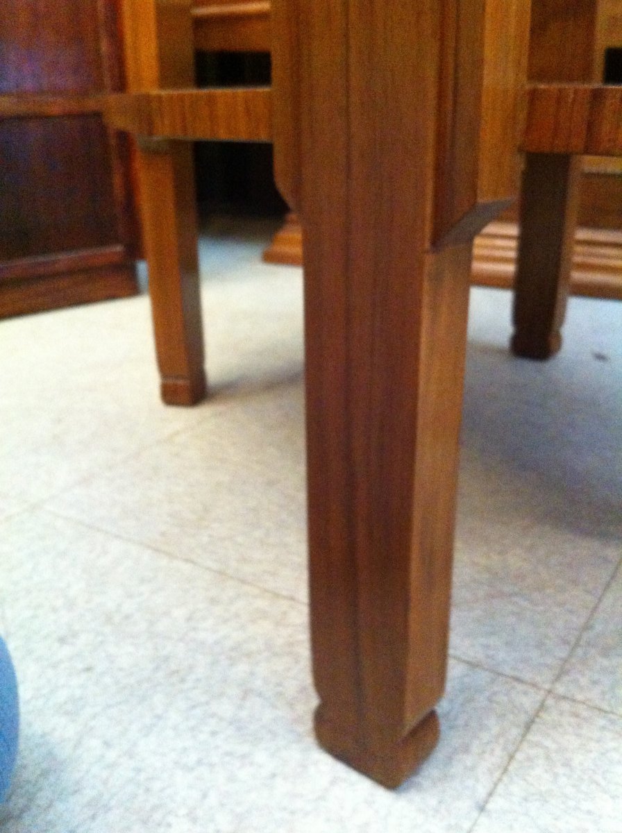 Art Deco Period Pedestal In Walnut-photo-7