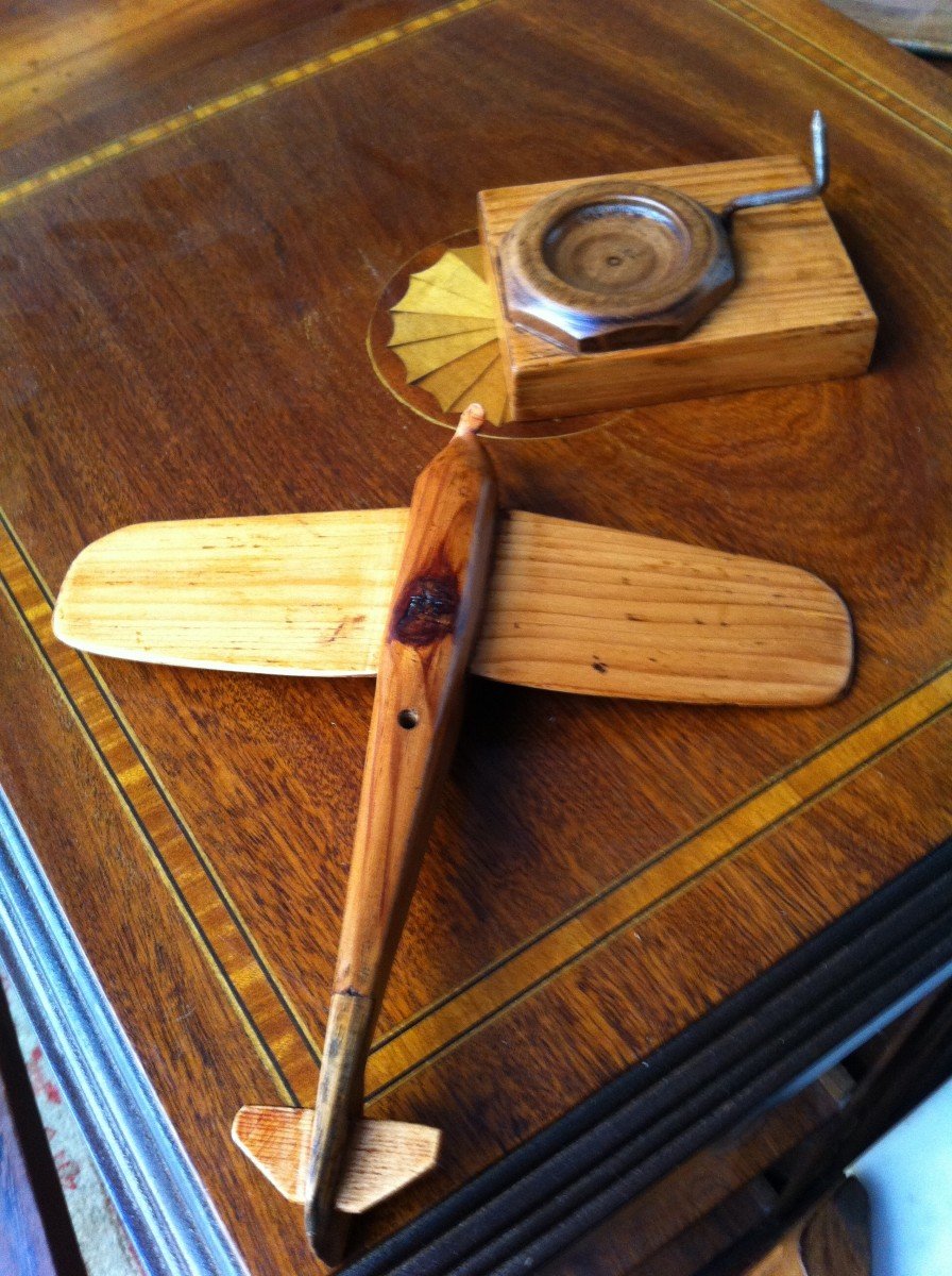 Airplane / Art Deco Period Ashtray-photo-2