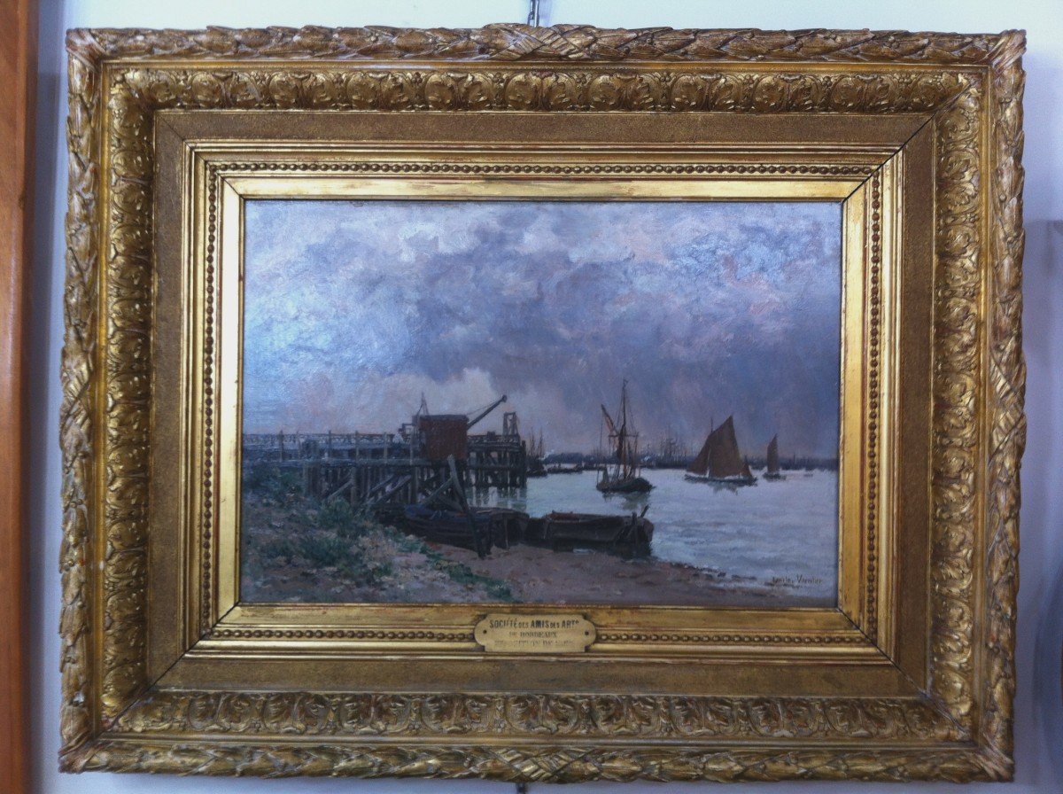 La Montée Au Port Par Emile Vernier-photo-8