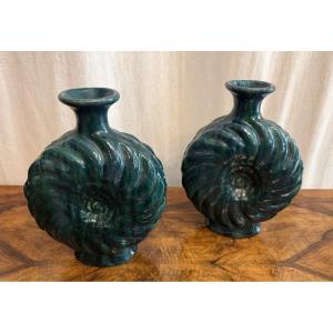 Pair Of Primavera Gourds From The Art Deco Period