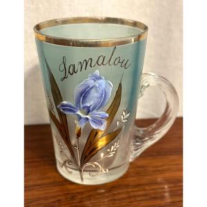 Verre émaillé 1900