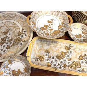 Service à dessert en porcelaine de Limoges Haviland