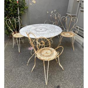 Salon de jardin en fer forgé