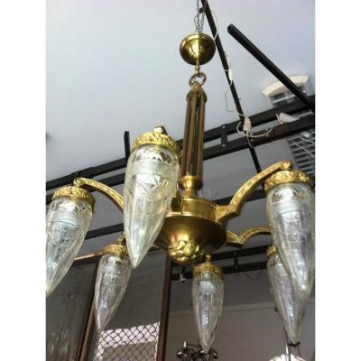 Baccarrat Chandelier, Art Deco Period