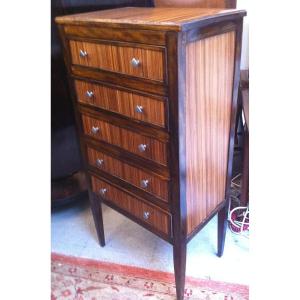 Chiffonier In Zebrano Art Deco Period