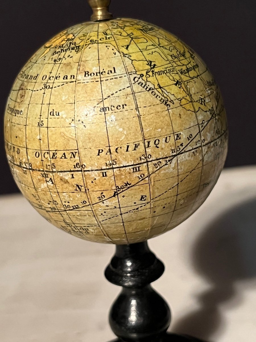 Miniature Terrestrial Globe By Jules Lebegue-photo-2