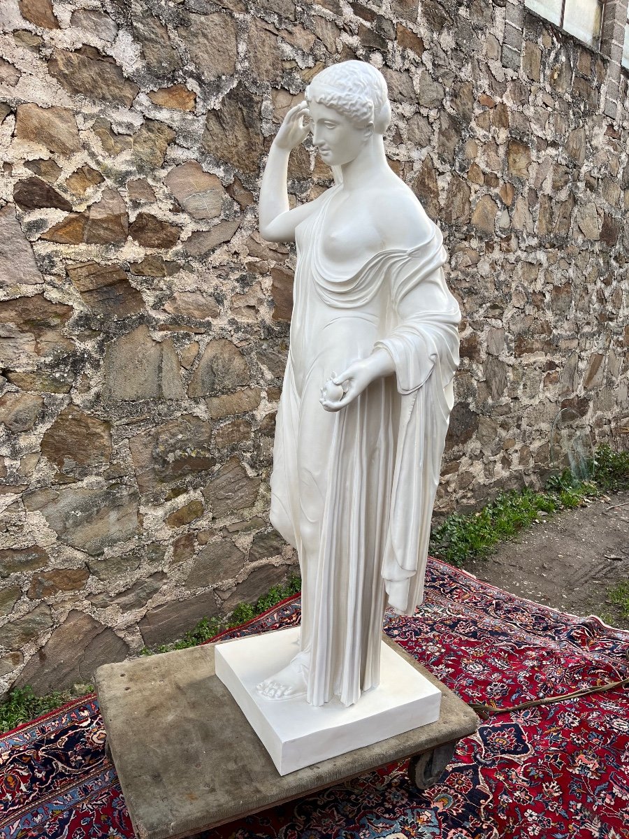 Aphrodite Naples Frejus Large Plaster Sculpture 176cm. Louvre School-photo-1
