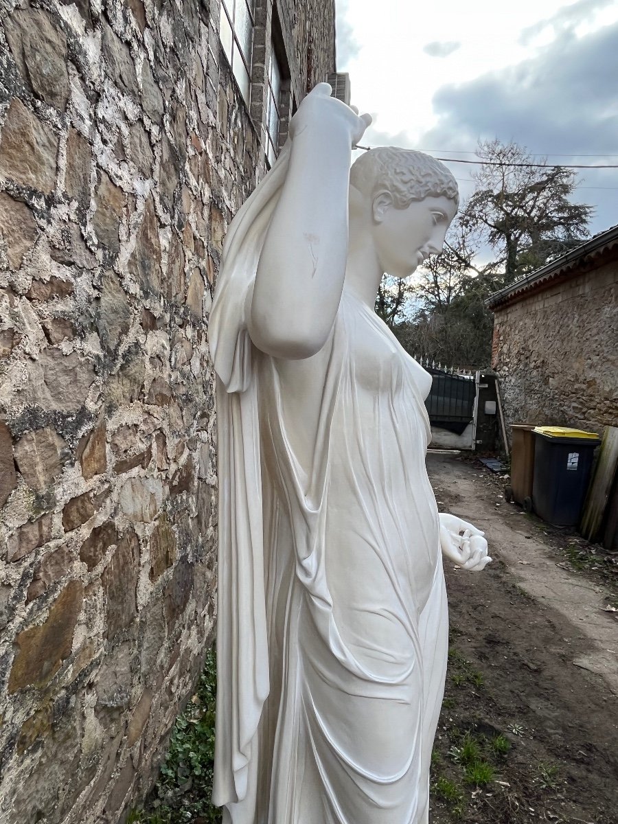 Aphrodite Naples Frejus Large Plaster Sculpture 176cm. Louvre School-photo-4