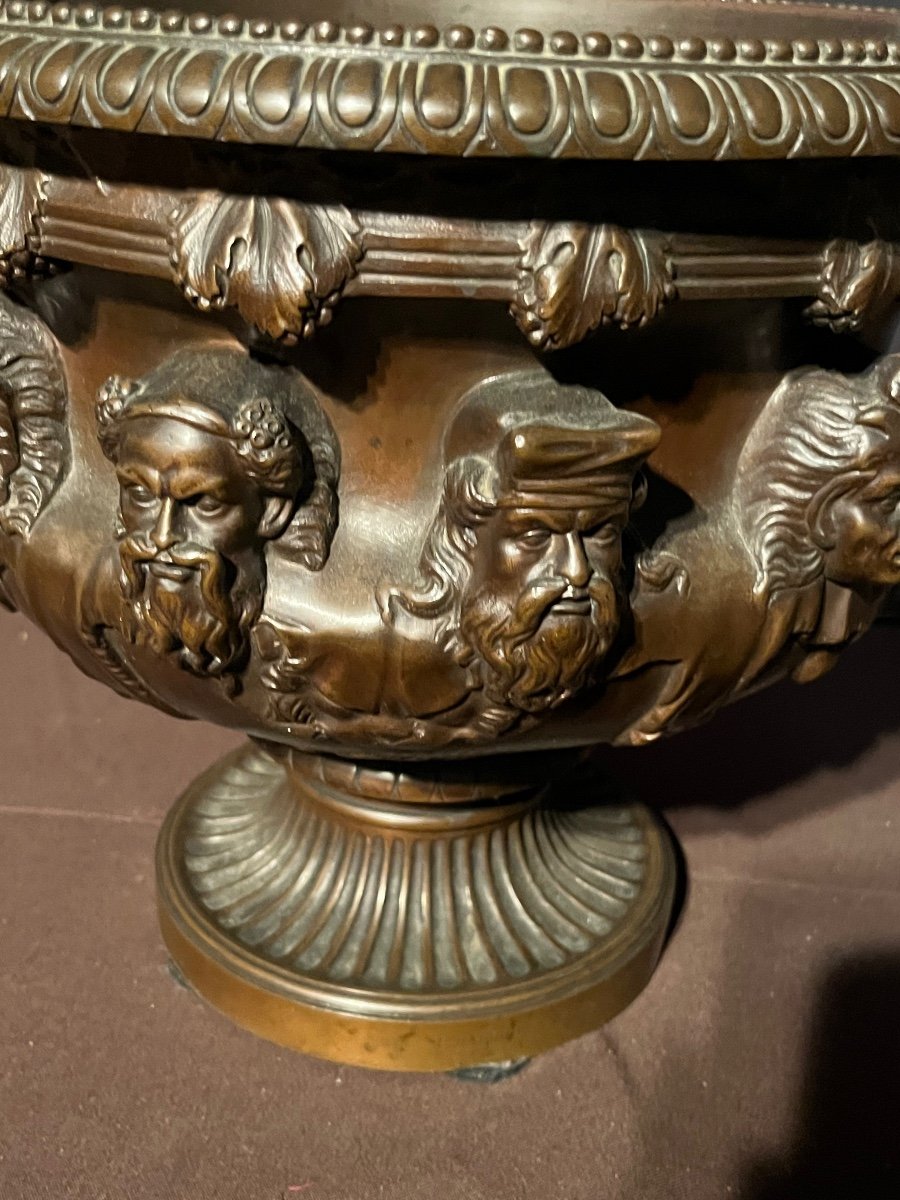 Large Barbedienne Bronze Cup-photo-3