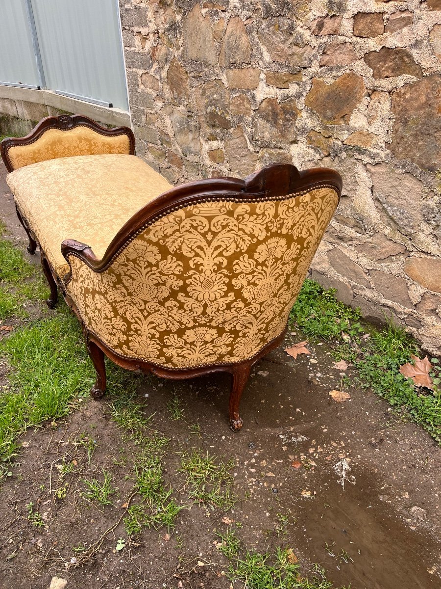Important 18th Century Chaise Longue-photo-1