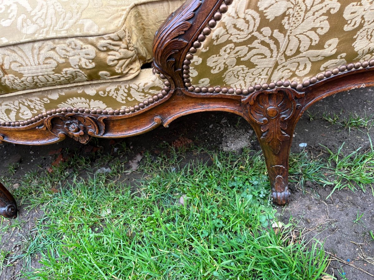 Important 18th Century Chaise Longue-photo-3