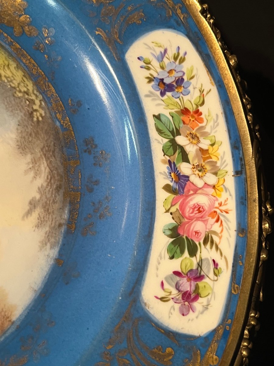 Large Round Cup In Sevres Porcelain-photo-1