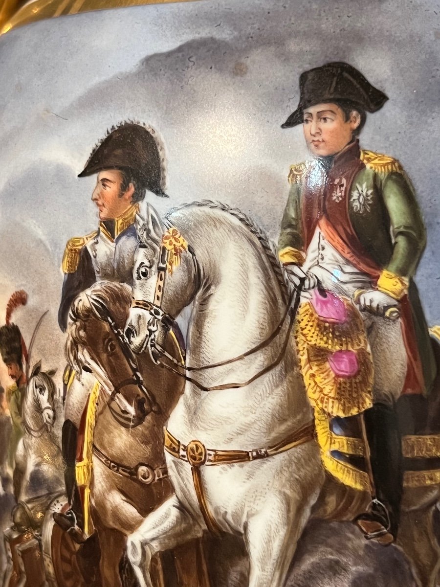 Important Pair Of Empire Vase In Paris Porcelain-photo-4