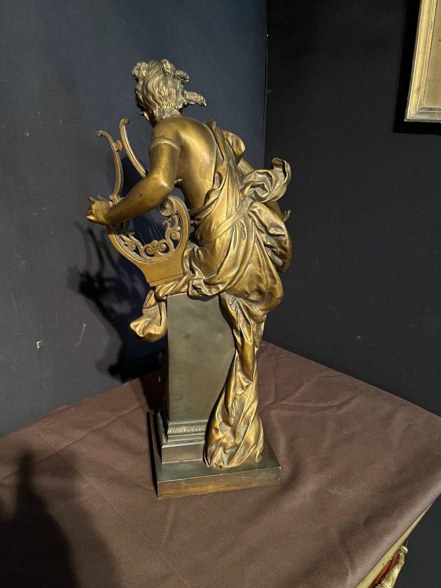 Bronze Mélodie De Carrier Belleuse (hauteur :60)-photo-2