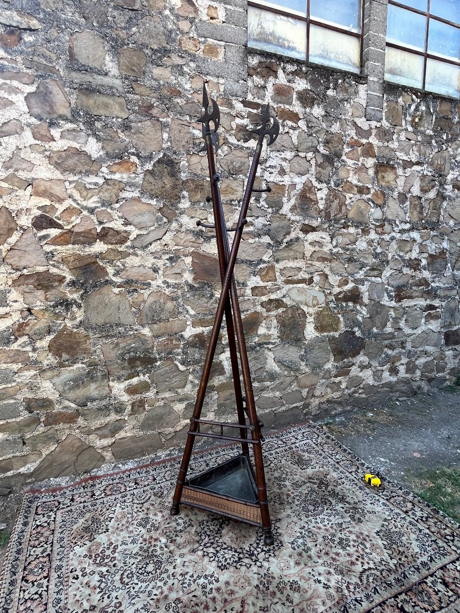 Curious Coat Rack In The Shape Of A Halberd
