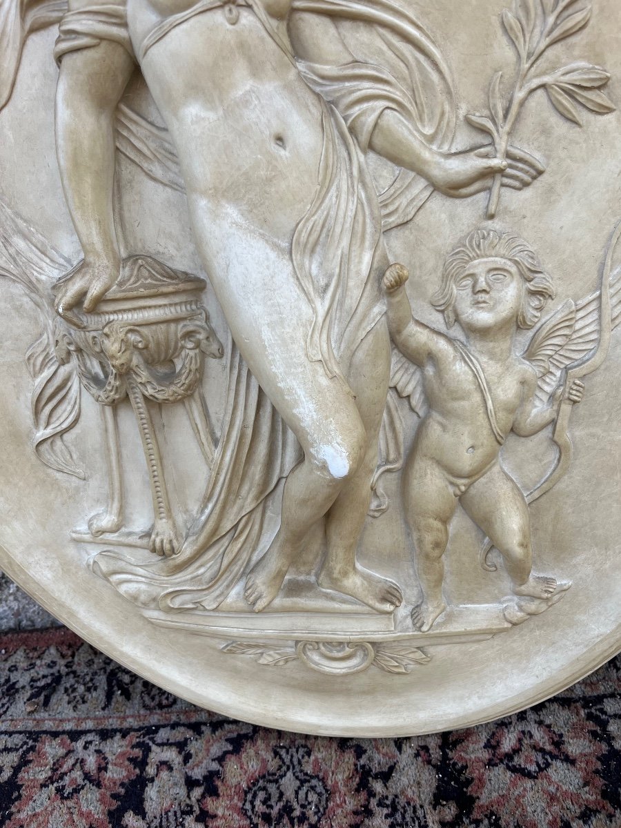 Pair Of Stucco Bas Relief-photo-1