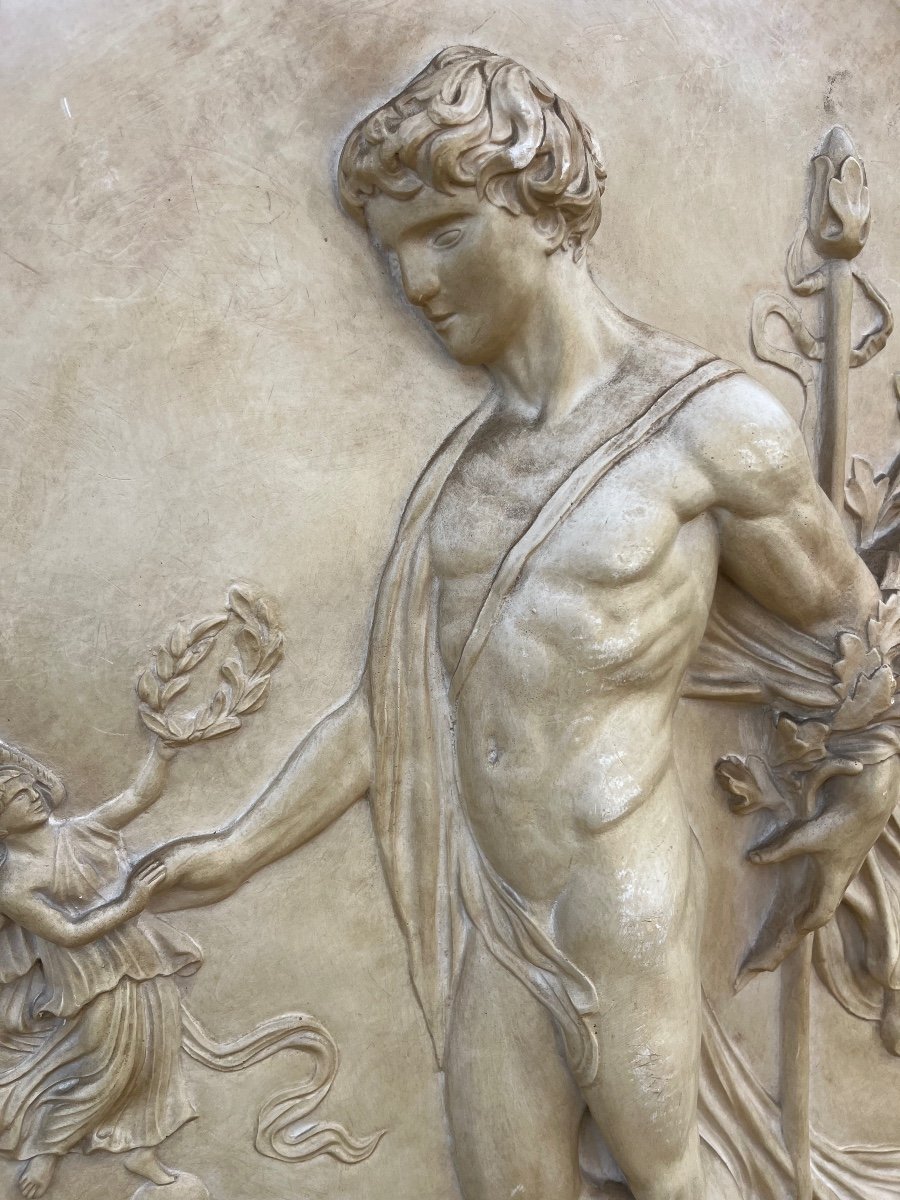 Pair Of Stucco Bas Relief-photo-2