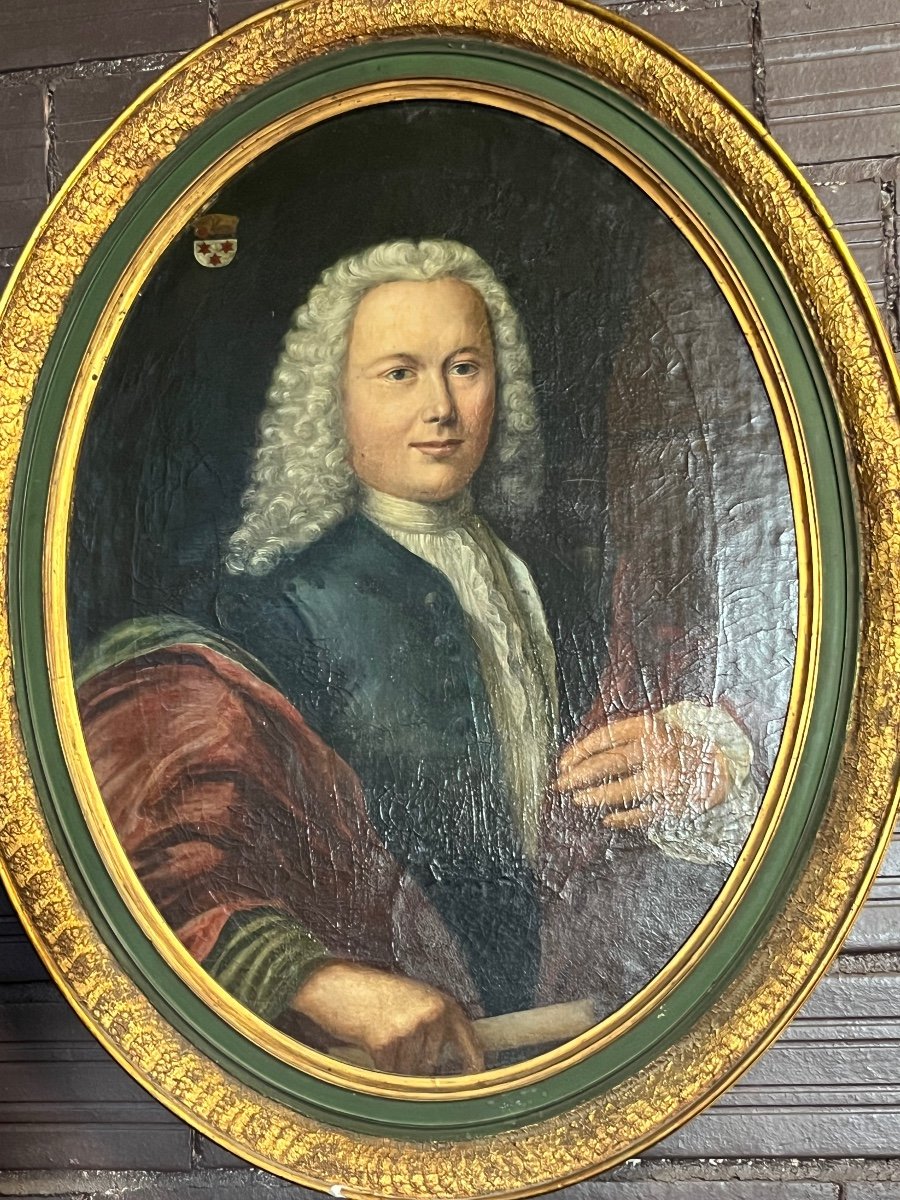 Portrait D’homme école Allemande XVIIIem-photo-3