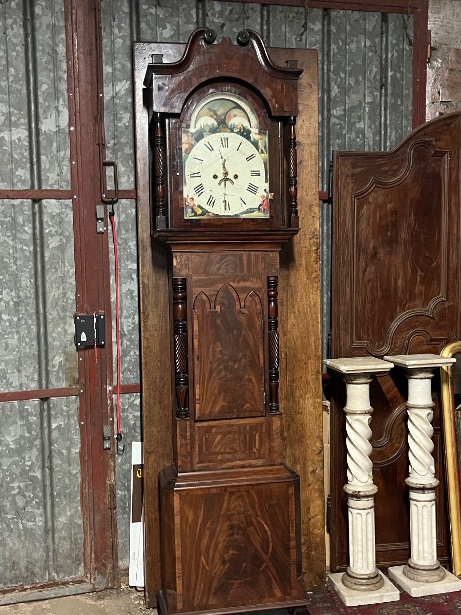 English Case Pendulum With Moon Phase To Be Restored 