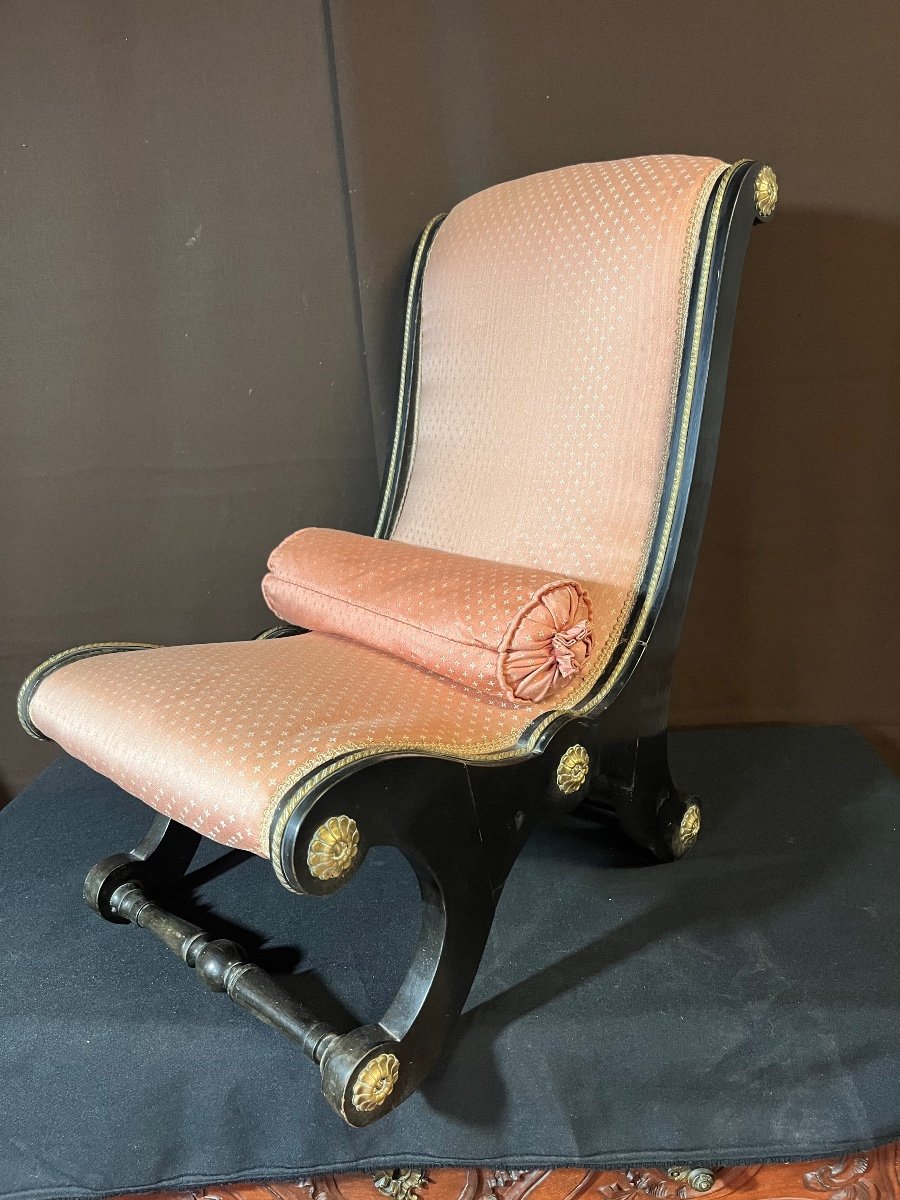 Napoleon III Fireside Chair 