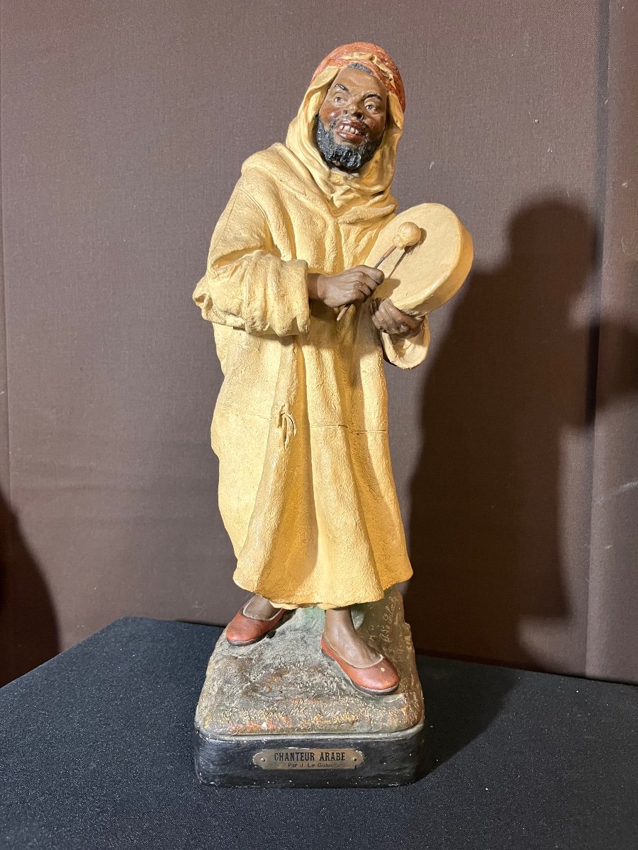 Terracotta Of Le Guluche: The Arab Singer 