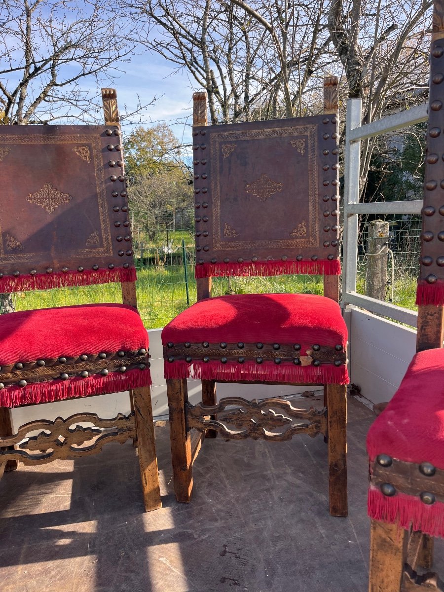 Set Of Six Haute Epoque Style Chairs -photo-4