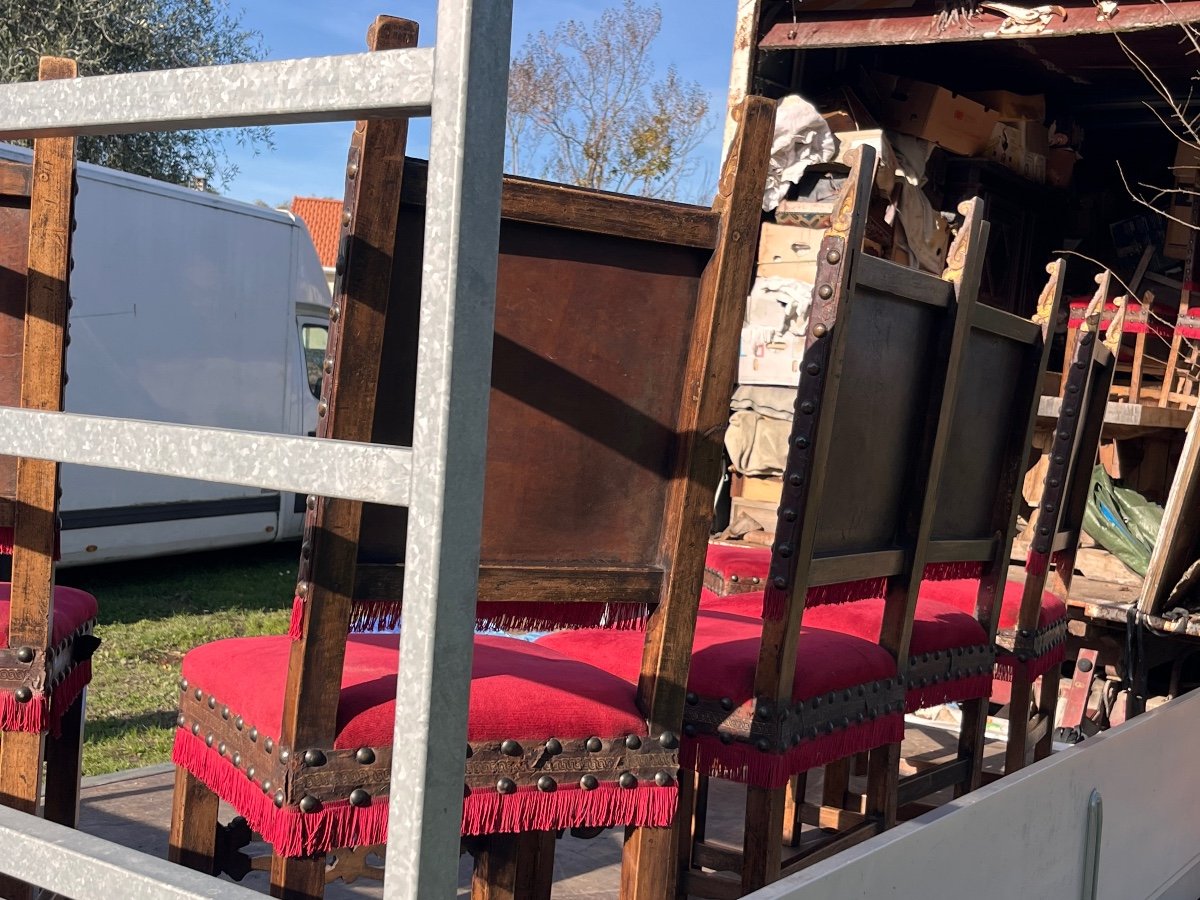Set Of Six Haute Epoque Style Chairs -photo-4