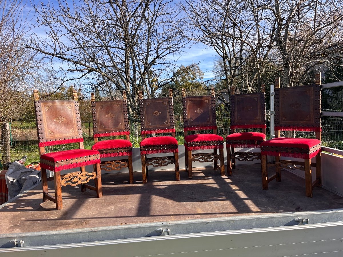 Set Of Six Haute Epoque Style Chairs 