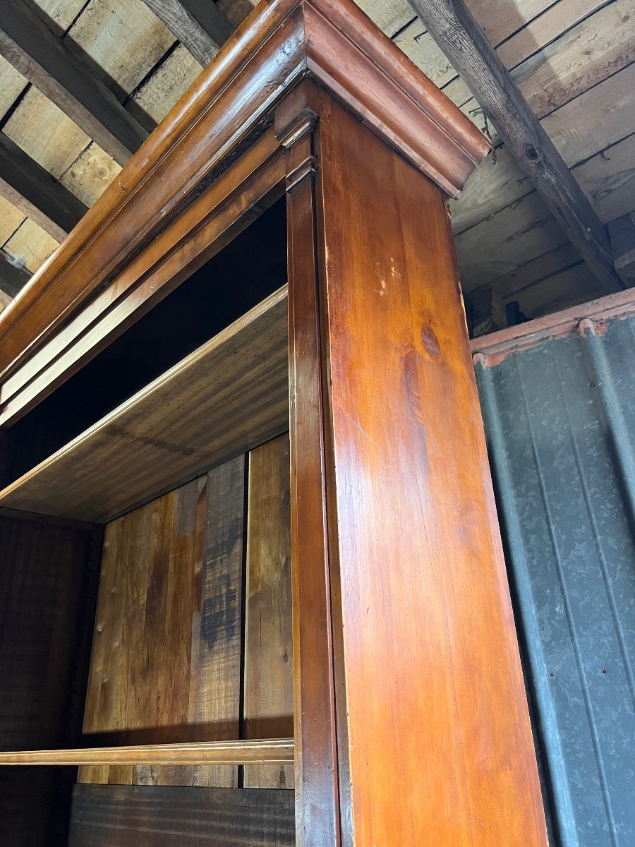 Importante Bibliothèque En Bois Fruitier Début XIXe -photo-3