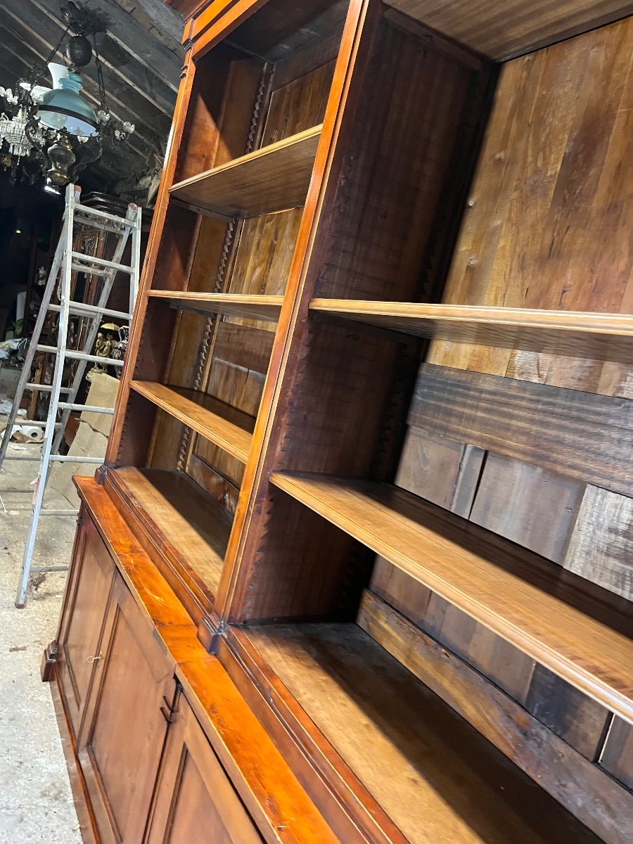 Importante Bibliothèque En Bois Fruitier Début XIXe -photo-5