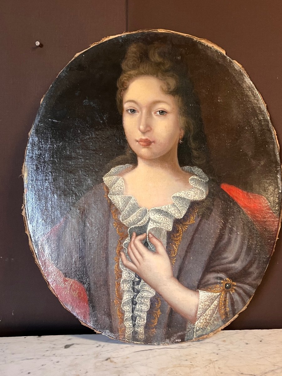 Portrait De Jeune Femme XVIIIiem 
