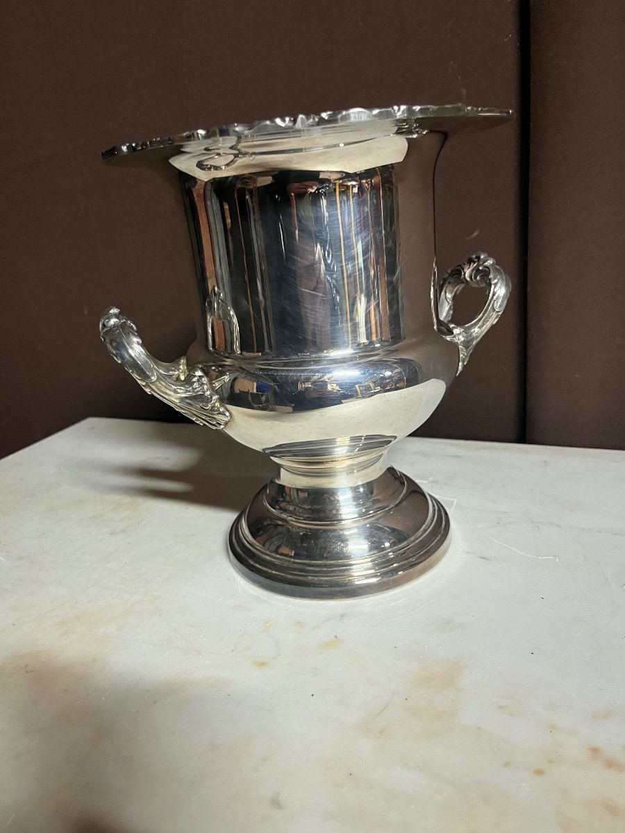 Silver Metal Ice Bucket -photo-2