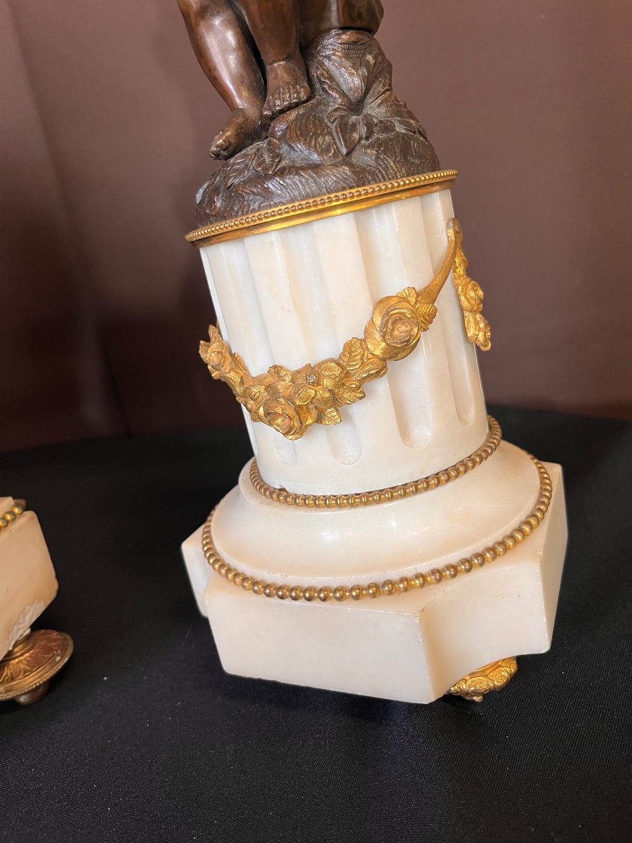 Garniture De Cheminée De Style Louis XVI -photo-2