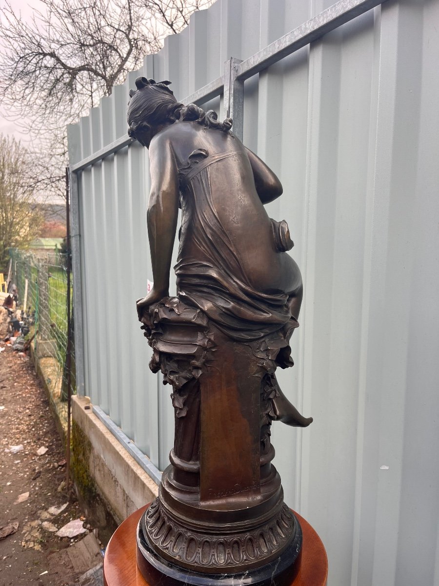 Bronze Signed Frédéric Durand Reprint Mid 20th Century Height: 74cm-photo-3