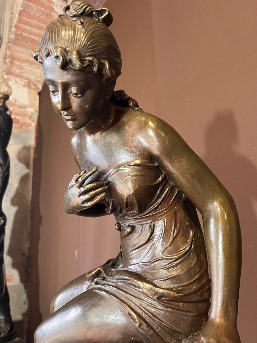 Bronze Signed Frédéric Durand Reprint Mid 20th Century Height: 74cm-photo-1