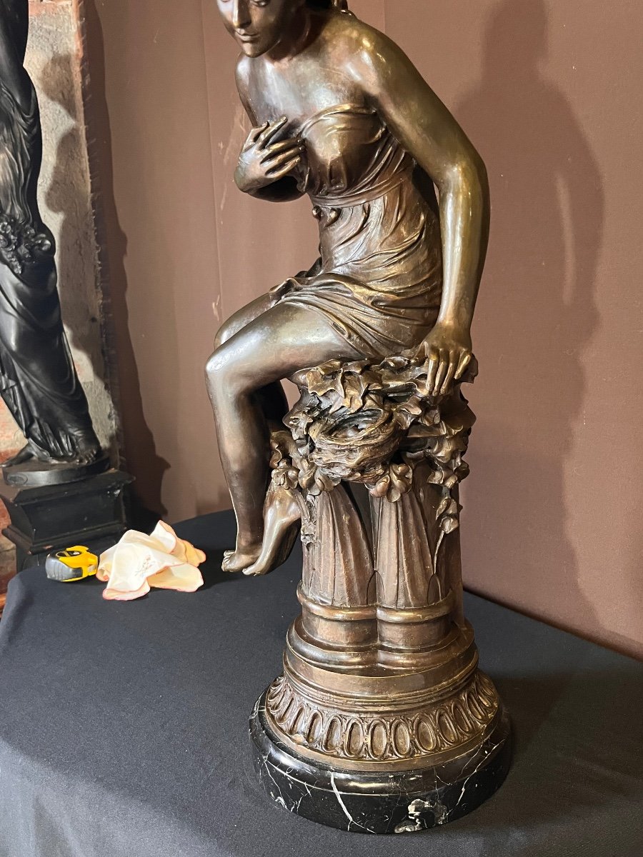 Bronze Signed Frédéric Durand Reprint Mid 20th Century Height: 74cm-photo-2
