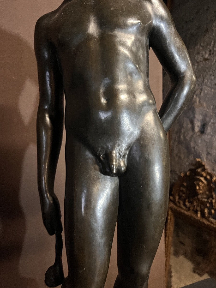 Victor Heinrich Seifert (1870-1953) Jeune Homme Dénudé En Bronze -photo-3