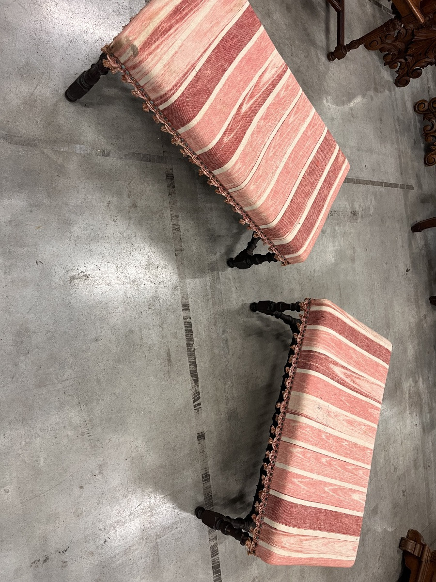 Pair Of Louis XIII Period Benches-photo-2