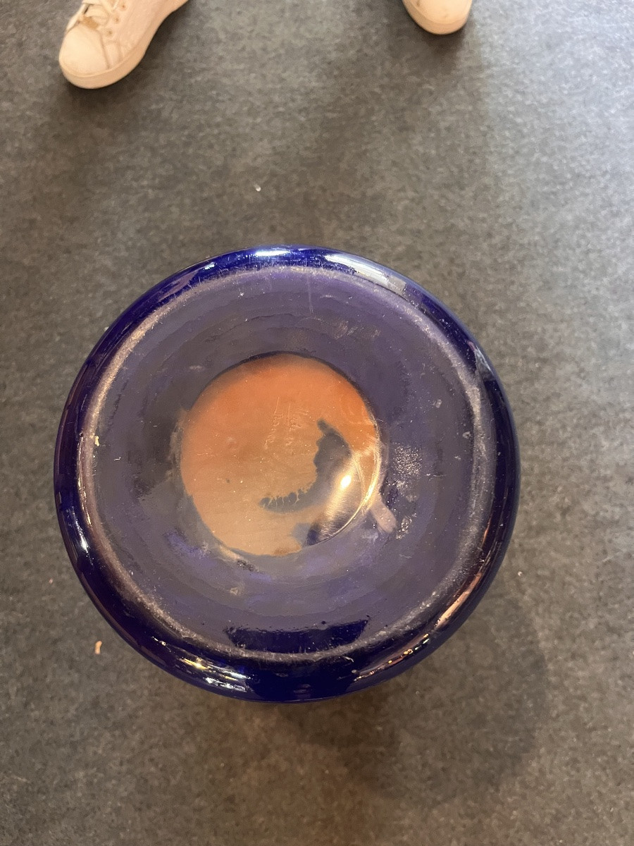Important Degué Glass Paste Vase-photo-6
