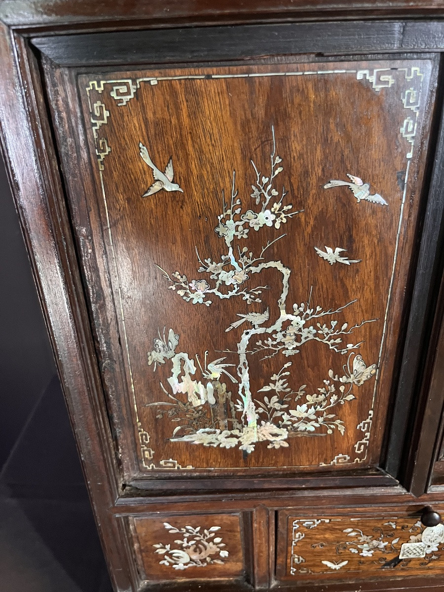 Petit Cabinet indochinois Ancien -photo-4