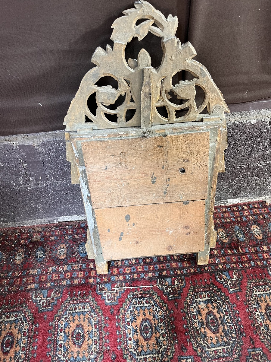 Petit miroir bois doré début XIXe -photo-3