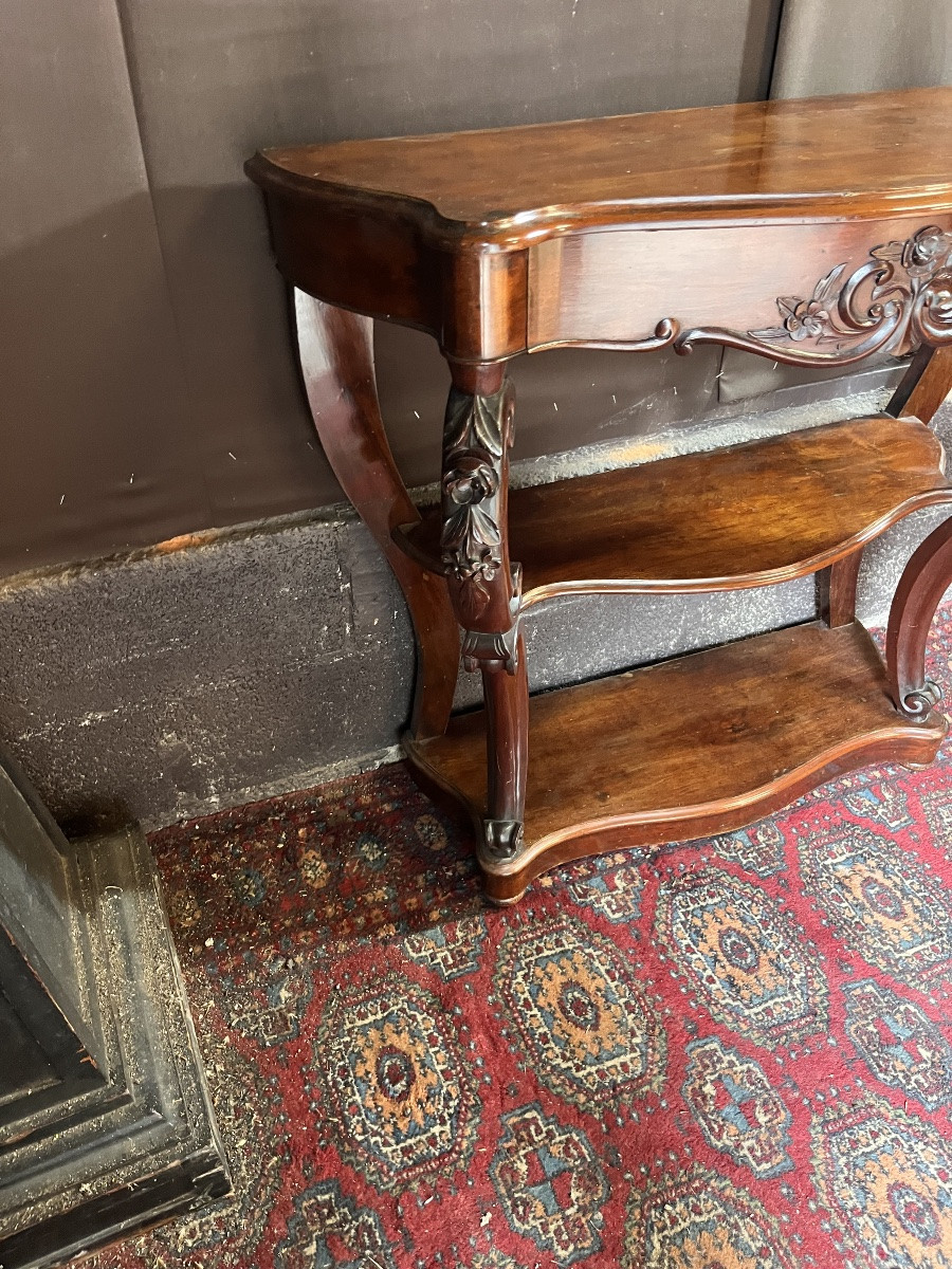 Console Napoléon III en acajou -photo-2