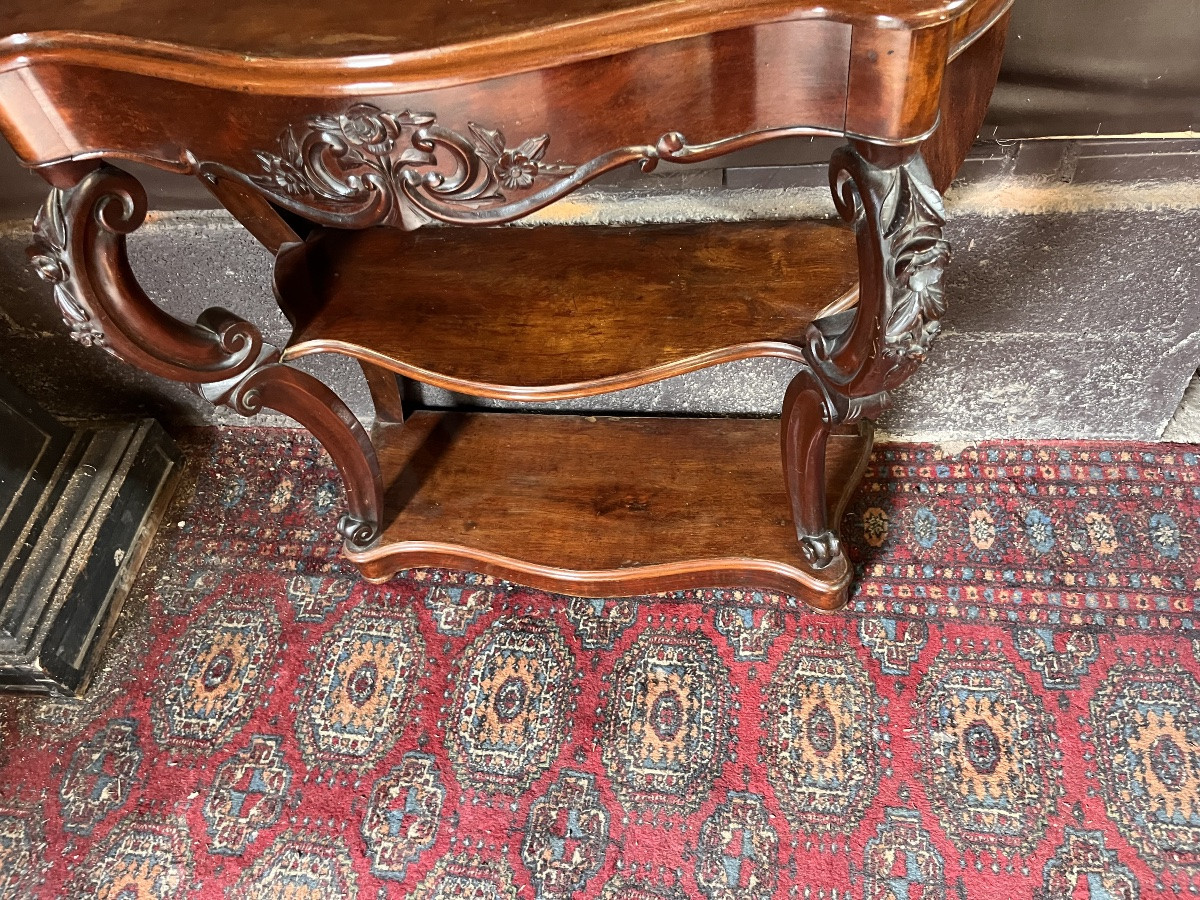 Console Napoléon III en acajou -photo-1
