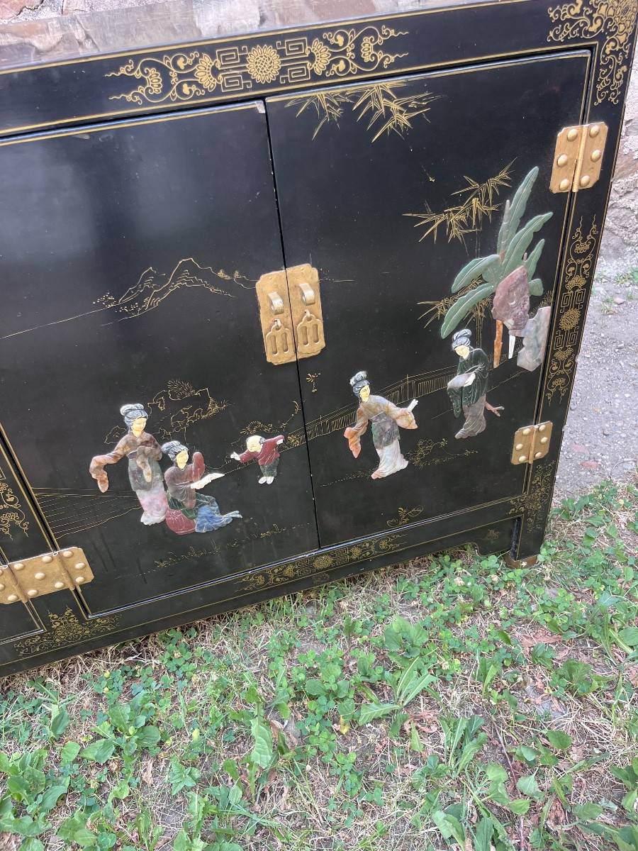 Enfilade quatre portes en laque de chine -photo-3