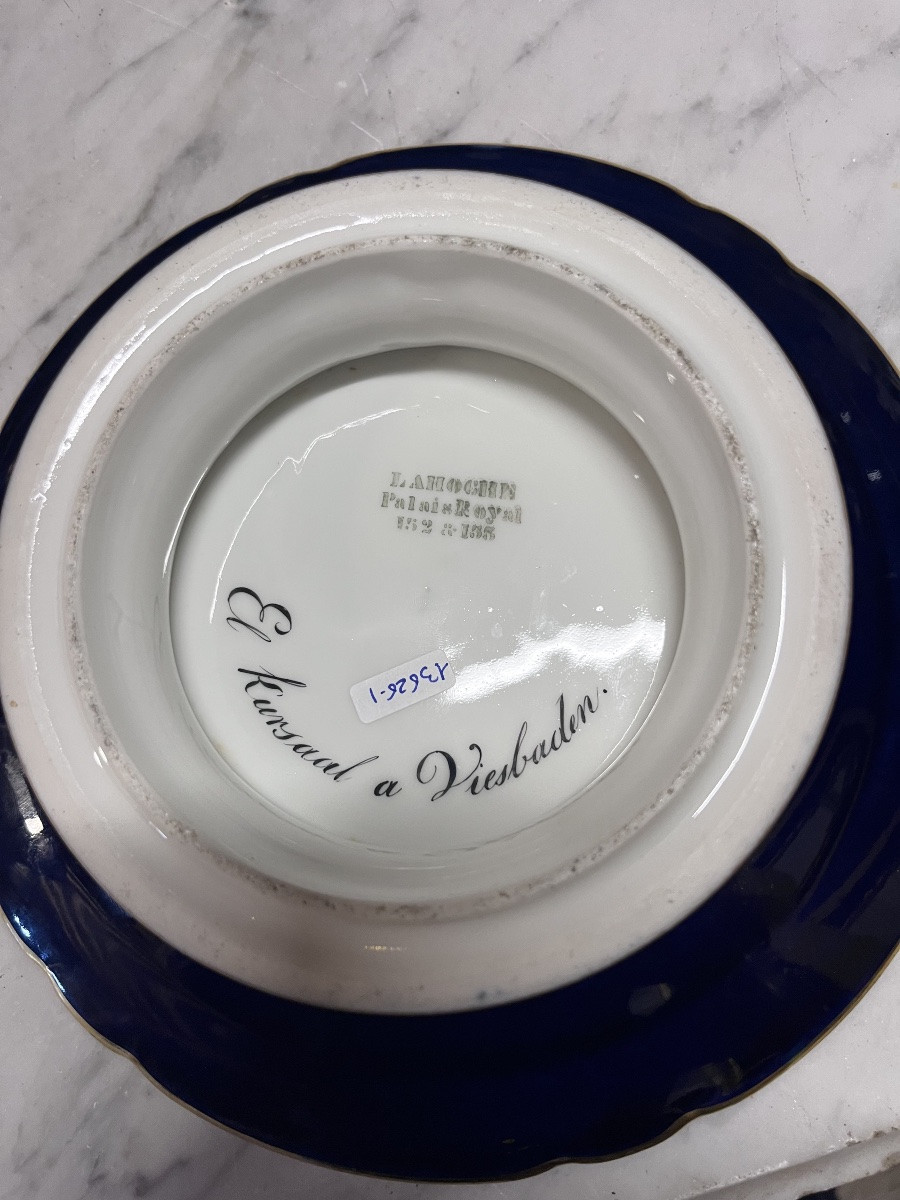 Lahoche Pannier Porcelain Dinnerware Set With View Decoration Including 53 Pieces -photo-4