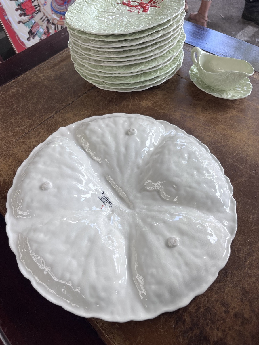 Service à poisson 18 pièces en porcelaine anglaise -photo-3